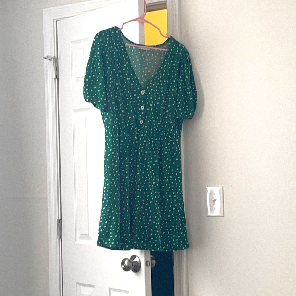 Green summer dress